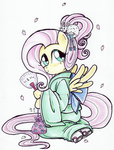 Ohanami Fluttershy by Oriwhitedeer