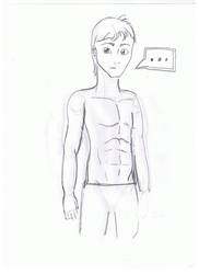 Ponyboy shirtless -Sketch