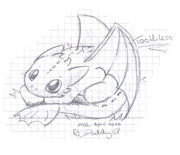 school doodle: Toothless