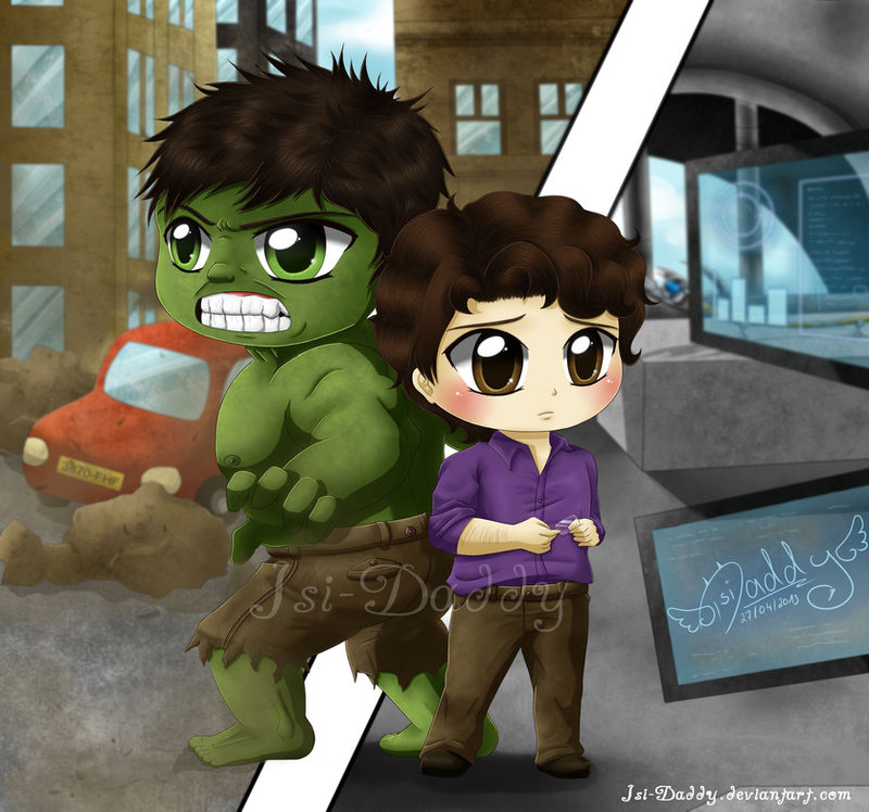 Chibi Bruce Banner - Hulk