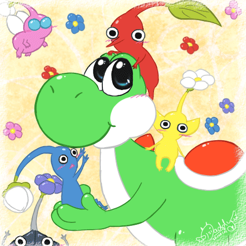 Yoshi And Pikmin By Isi Daddy On Deviantart