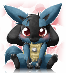 Lucario - Am I cute enough now?