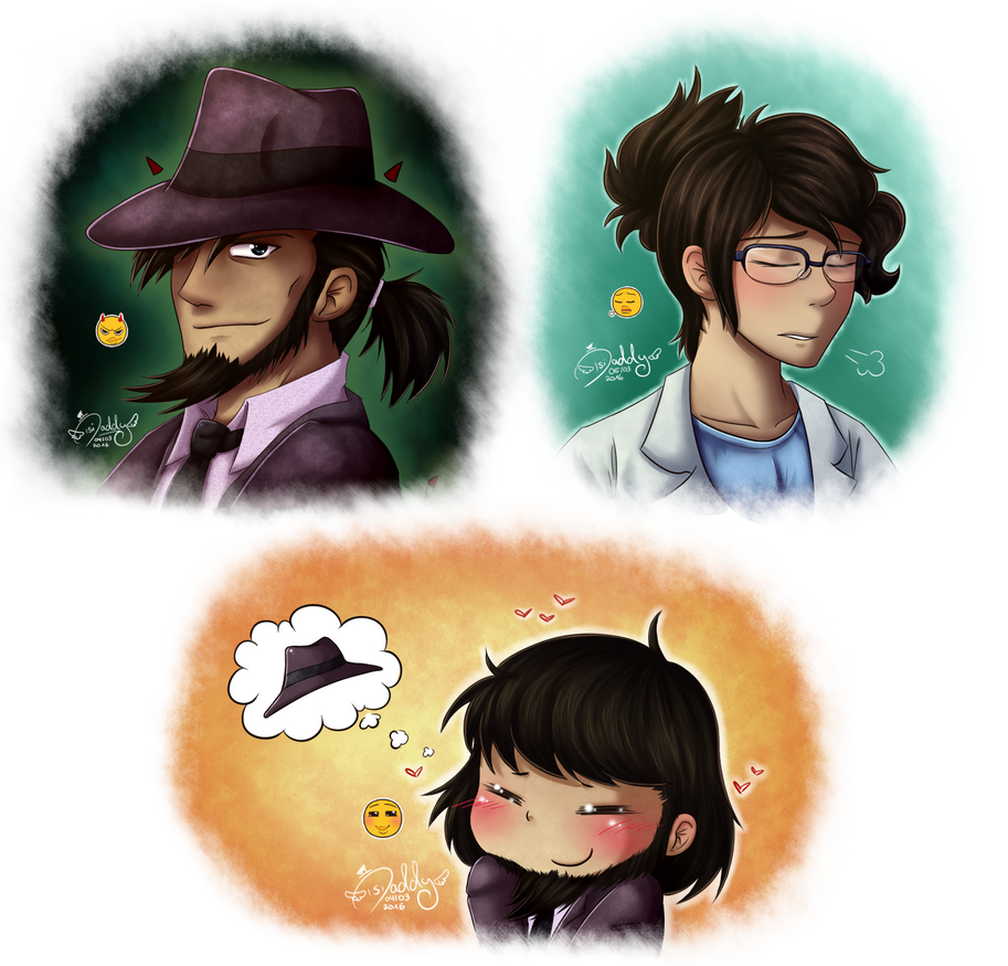 Emoji Meme - Lupin III - Jigen and Livia