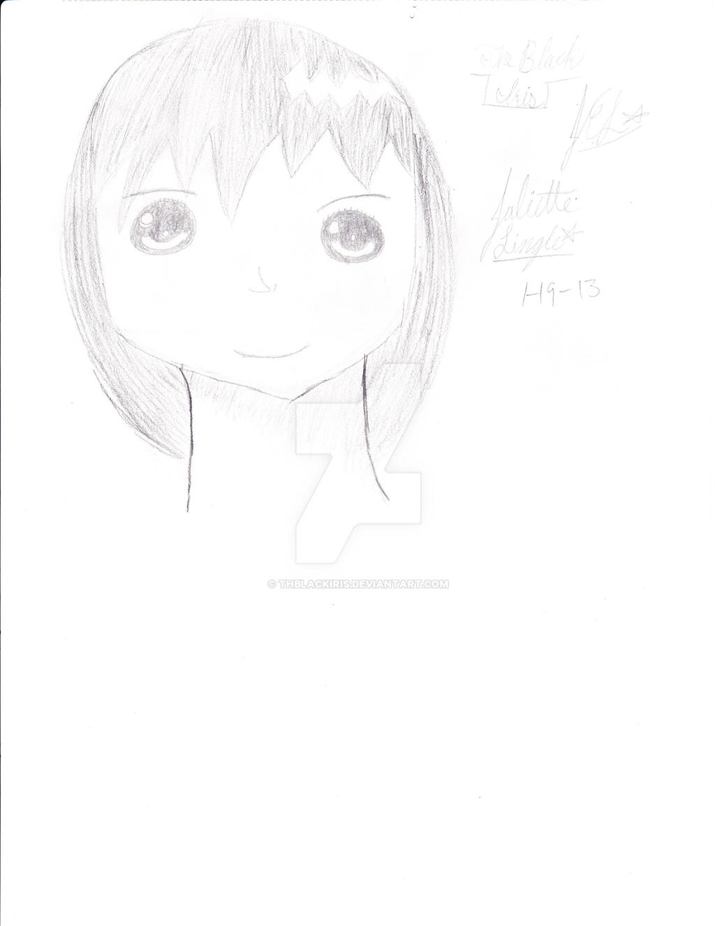 Short Haired Anime Girl By Thblackiris On Deviantart