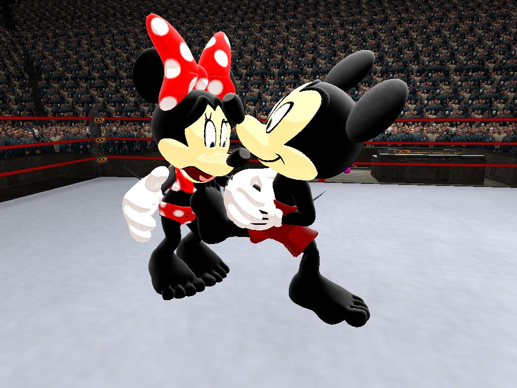 Mickey vs. Minnie: Gut Kick by MrHoo1 on DeviantArt
