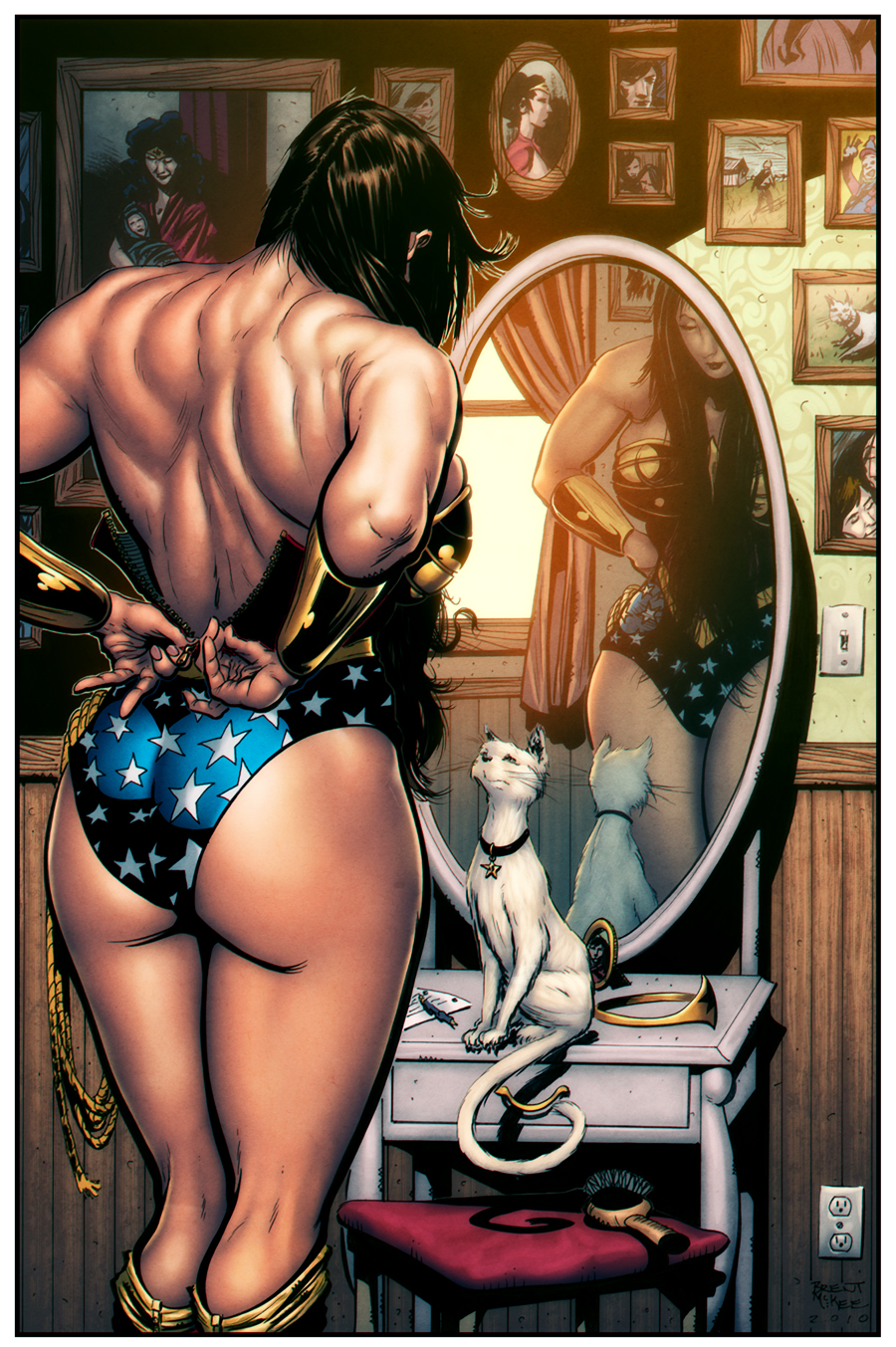 Wonderwoman Reflection By Brentmckee