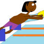 Myles and Rainbow Dash's swimming training