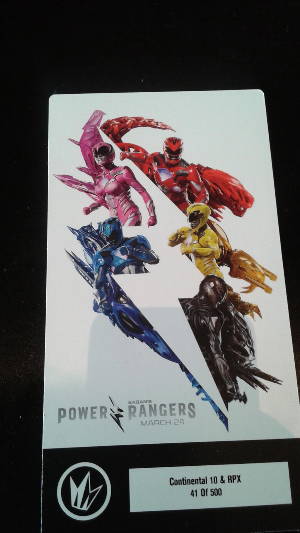 Power Rangers collectible ticket by mylesterlucky7 on DeviantArt