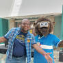 Me with the History Buff mascot