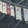 The Colorado Avalanche Stanley Cup banners