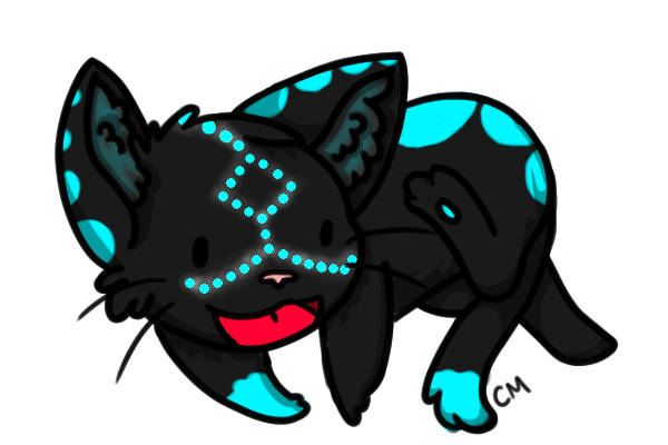 Random Kitty Design -Color-In-