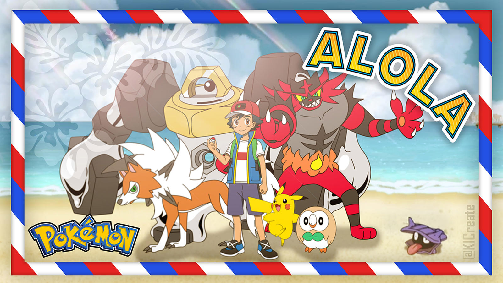 A Equipe de Ash em Alola