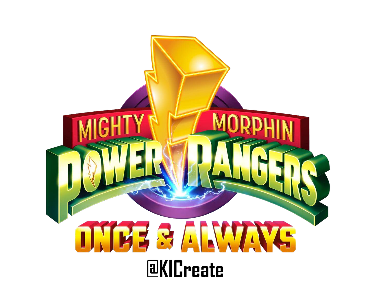 Power Rangers Once and Always logo KICreate by KIOfficialArt on DeviantArt