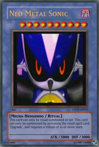 Neo metal sonic card by MechatheTecha on DeviantArt