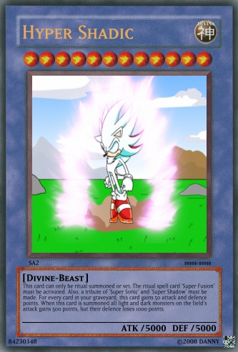 Hyper Shadic  Sonic unleashed, Sonic, Pokemon cards