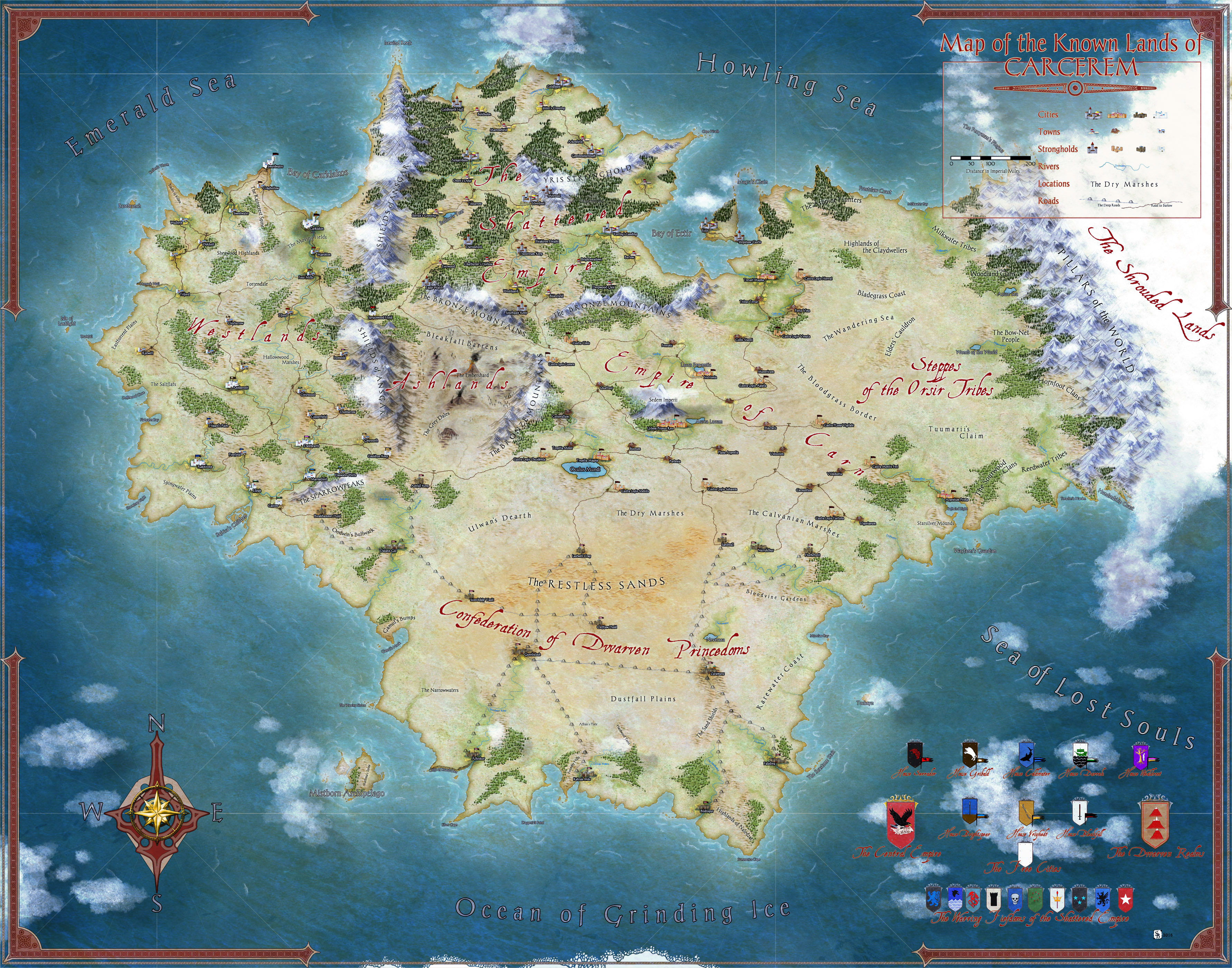 The Known Lands of Carcerem -- Commission by stratomunchkin