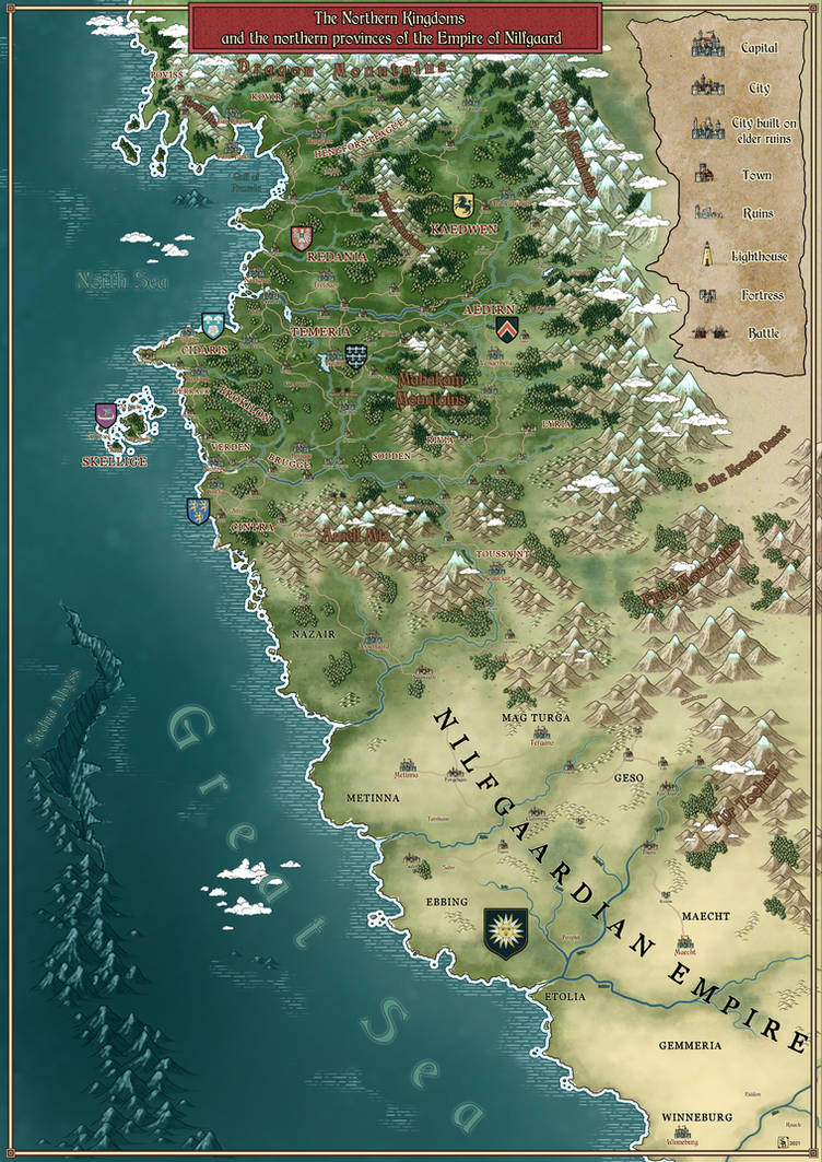 The Witcher Map By Stratomunchkin On Deviantart