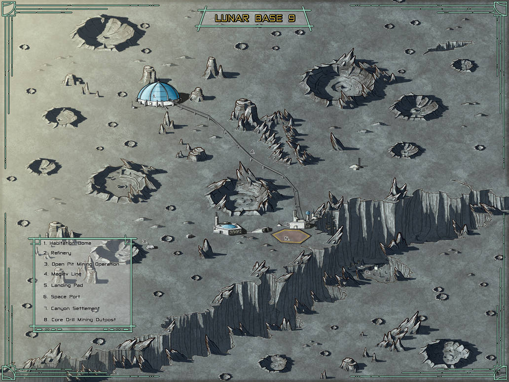 Moon Map - Lunar Base 9 by stratomunchkin on DeviantArt
