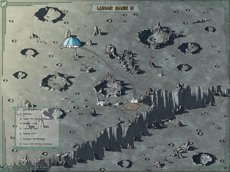 Moon Map - Lunar Base 9