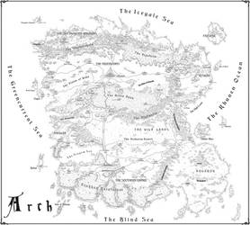Map of Arth - Black and White version
