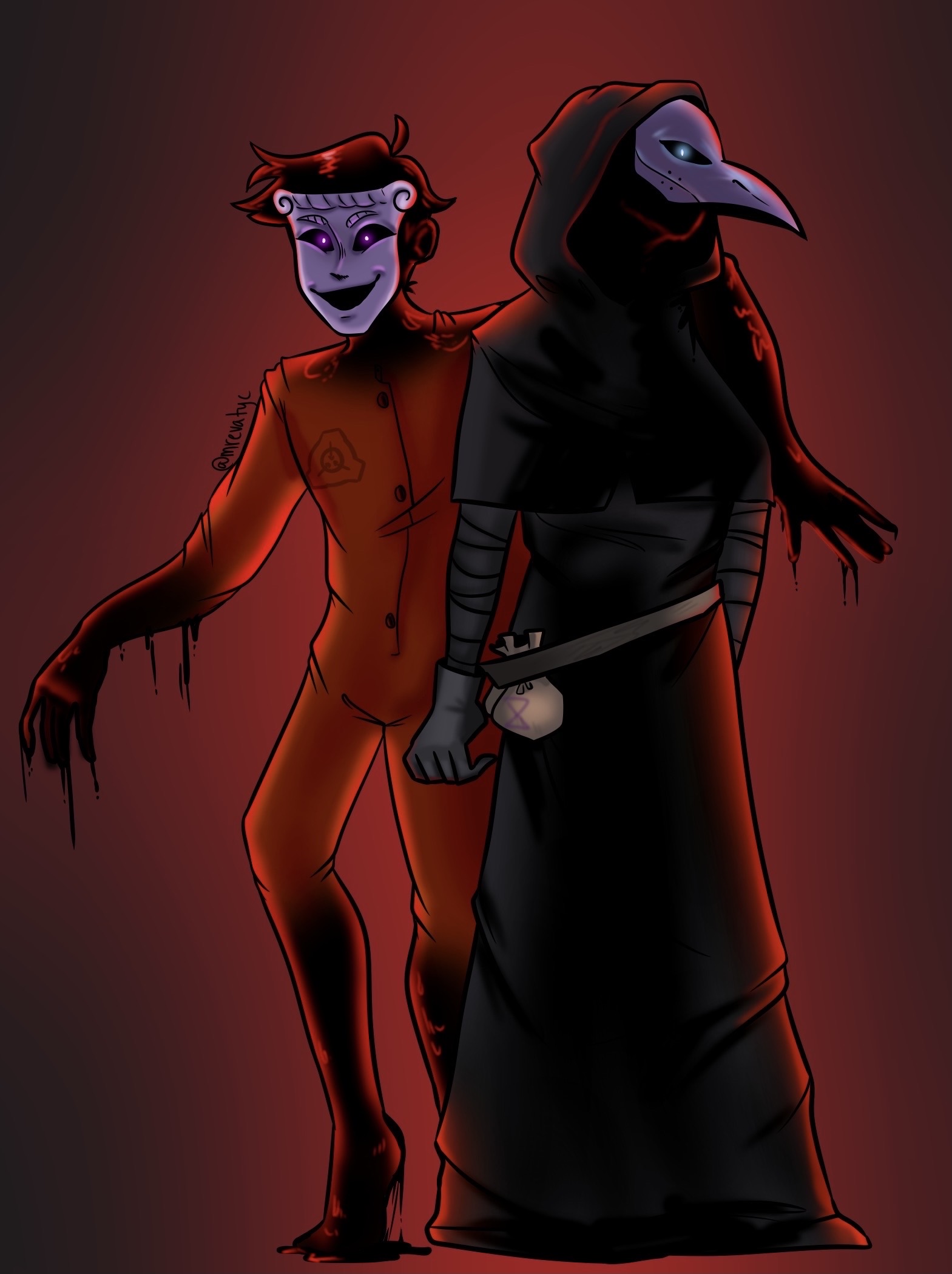 SCP-049 and SCP-035 by Artthehedgehog on Sketchers United