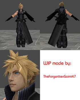 Cloud Strife WIP 2