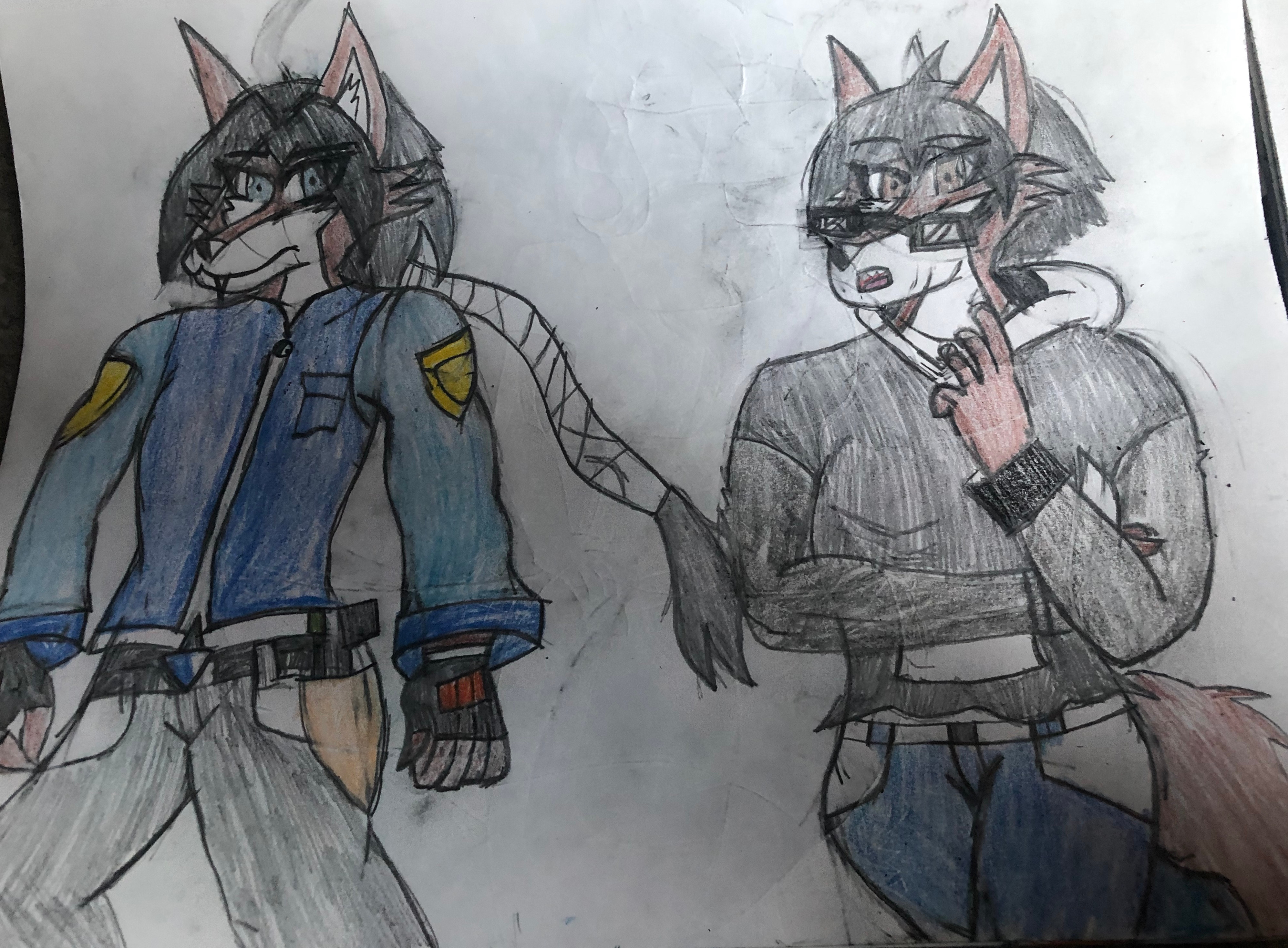 Clark and his Fursona Fang