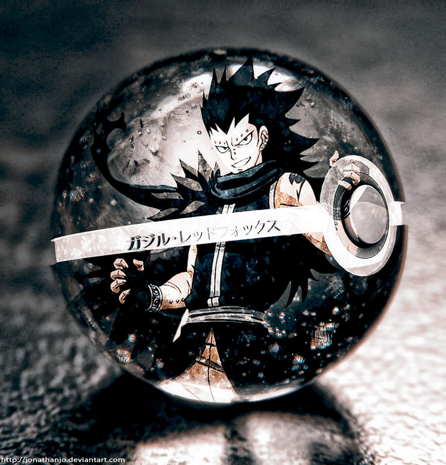 Gajeel Redfox in a Pokeball