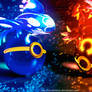 Pokeballs of Omega Ruby and Alpha Sapphire