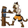 Fan art - Animal Boxing - Lee the siamese cat