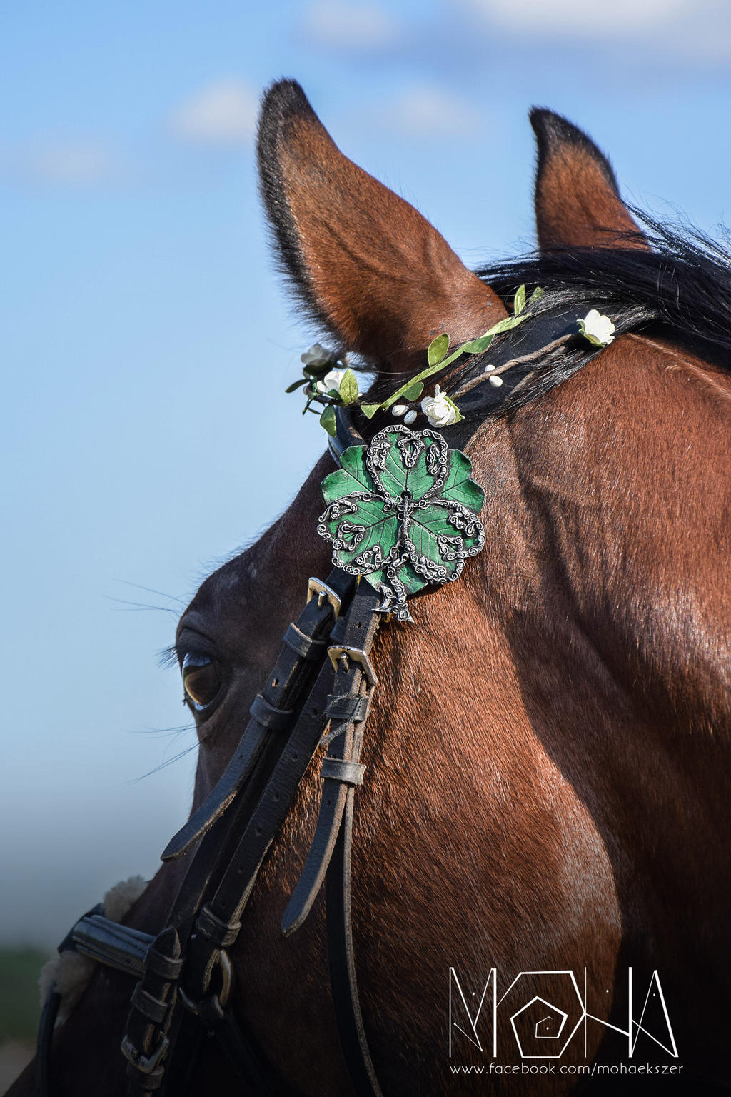 Six-leaf clover bridle ornament - (c)Moha by Moha-jewelry on DeviantArt