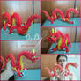 Papercraft 3d origami chinese dragon