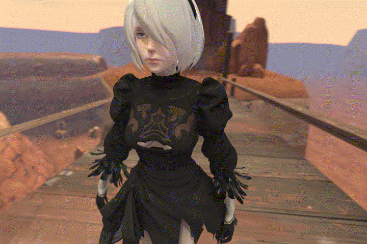Runabyte 2b 2B defeated animation by Ryona-Ashi on DeviantArt