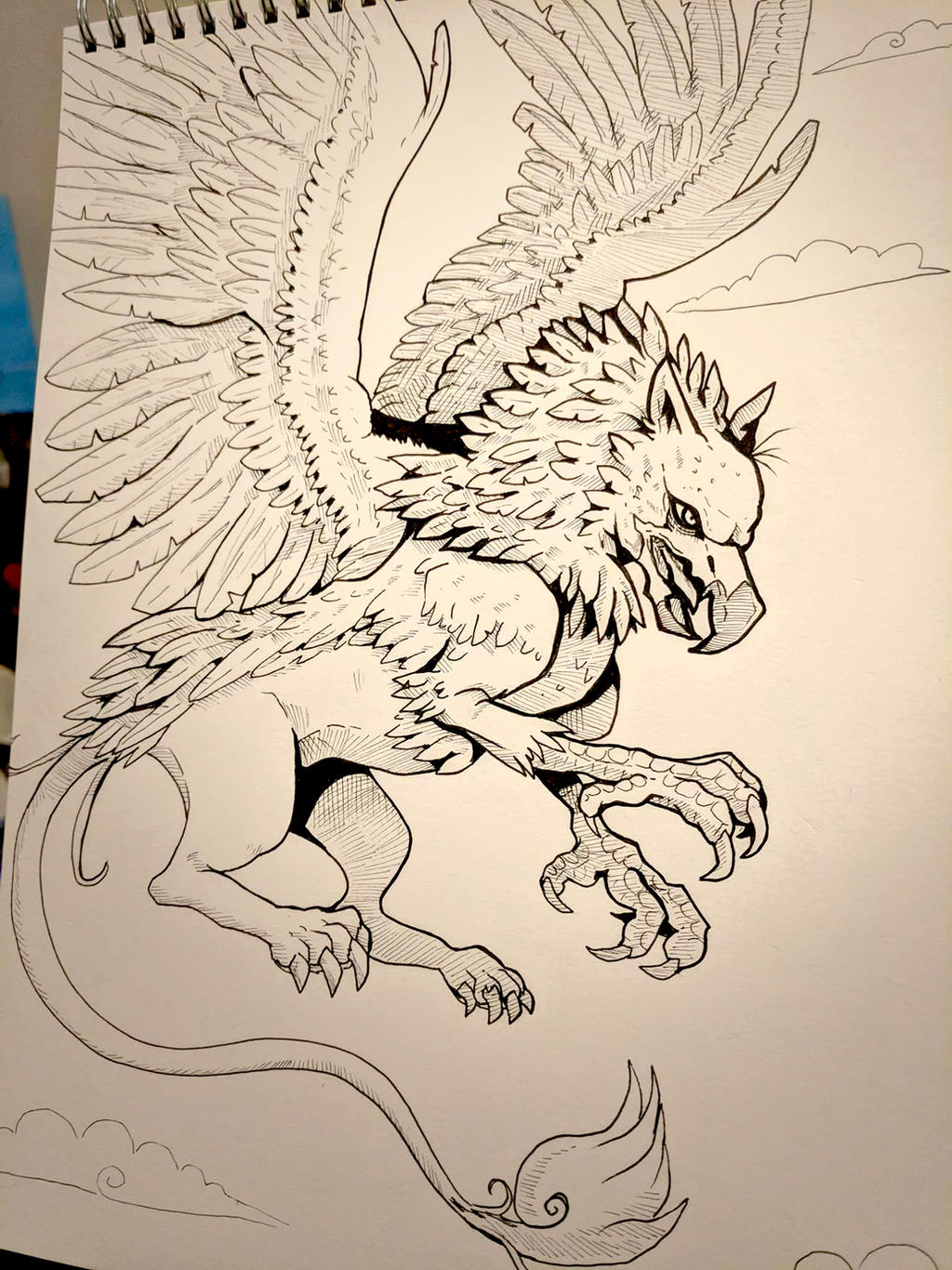 Inktober Day 27 - Gryphon