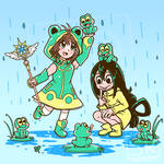 Best Frog Girls - BNHA + CardCaptor Sakura Shirt