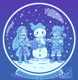 Peaceful Snow - Winter Zelda BoTW Design