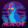 Macawsome - Macaw Pun TechraNova design