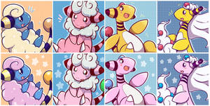 Free Ampharos Line Icons for you all