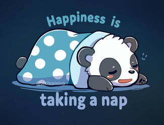 Happiness is taking a nap