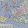 Carte de l'Europe en 1780