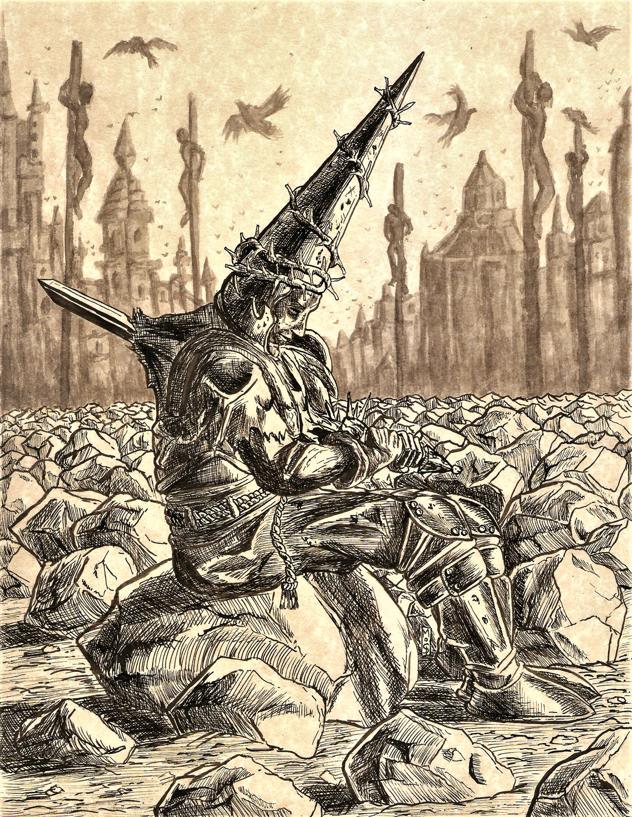 The Penitent One (from Blasphemous) by MaxDemiSan on DeviantArt The Penitent One (from Blasphemous) by MaxDemiSan on DeviantArt