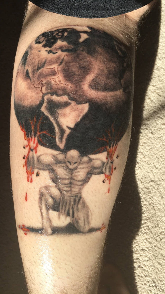 Atlas calf tattoo by CH47mech08 on DeviantArt