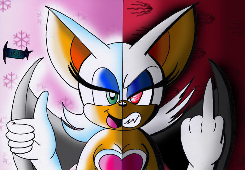 Bad Rouge Slayer Good and bad Rouge the bat by Kirby-54 on DeviantArt