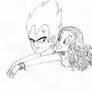 Bulma and Vegeta - cuddle