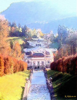 Linderhof in Water Colors