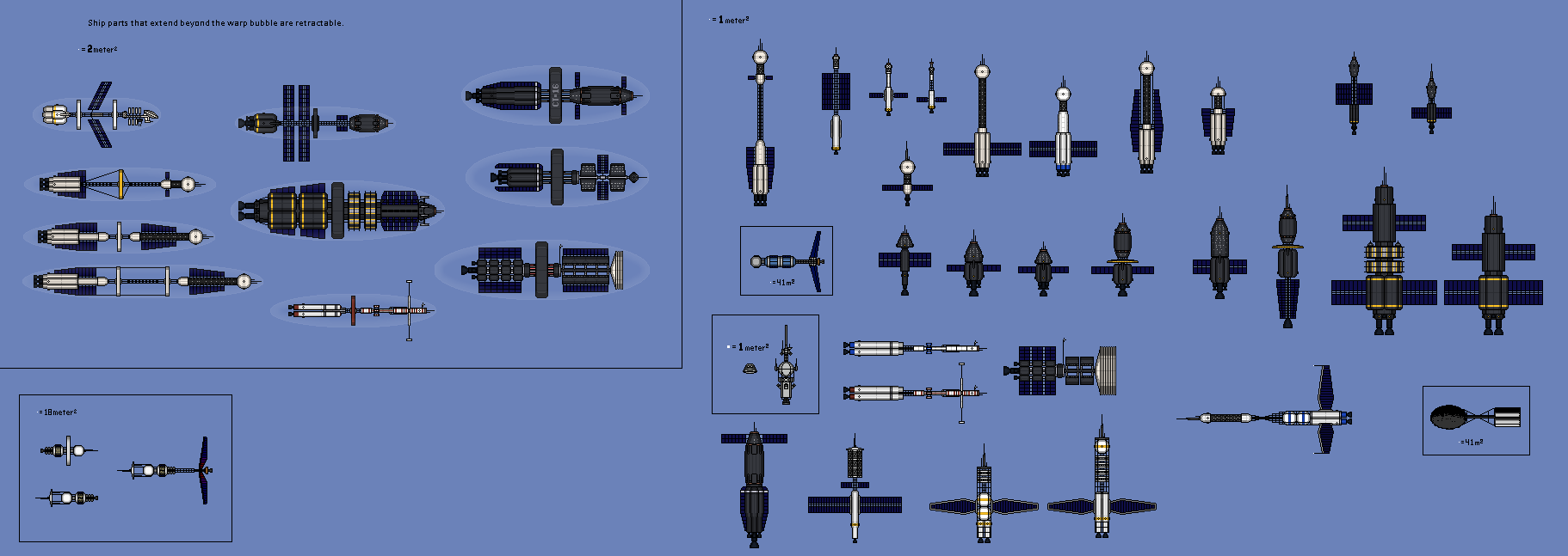 Semi-Realistic Spaceship Collection