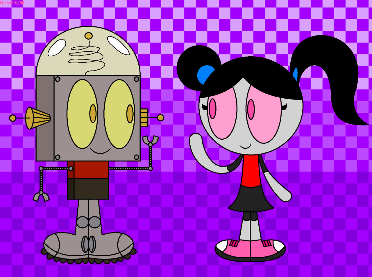 Robot Jones meets Robot Gabby by 03Daimond24 on DeviantArt Robot Jones meets Robot Gabby by 03Daimond24 on DeviantArt
