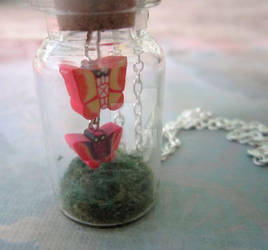 A Little of Spring in a bottle Necklace