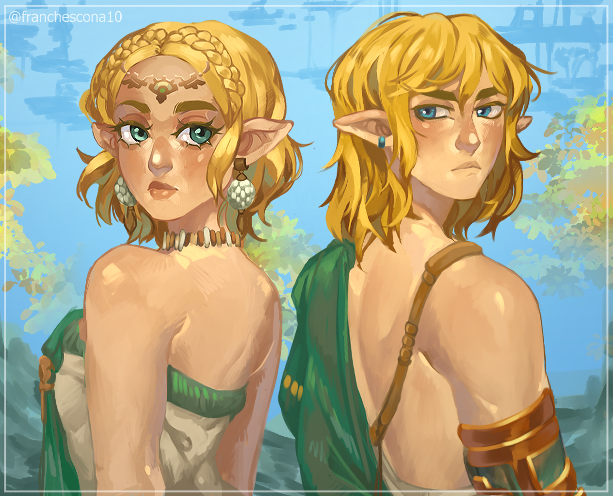 Sharing my Legend of Zelda Tears of the Kingdom Link fanart! : r