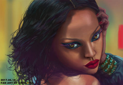 Youtube-portrait of Rihanna-Wild Thoughts ft